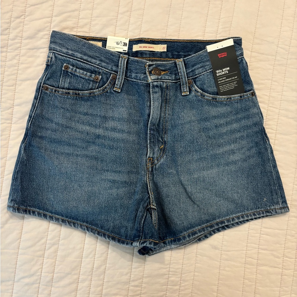 Levi's 80s Mom Women's Blue Denim Shorts